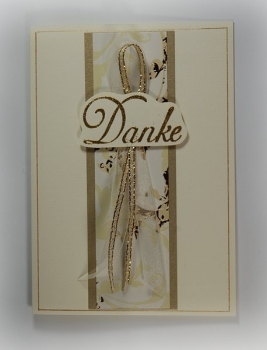 Danksagung  creme-gold