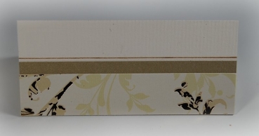 Tischkarte creme-gold