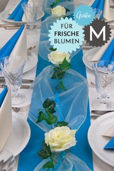 Fibula[Style]® Komplettset "Flair türkis" Größe M für Frischblumen