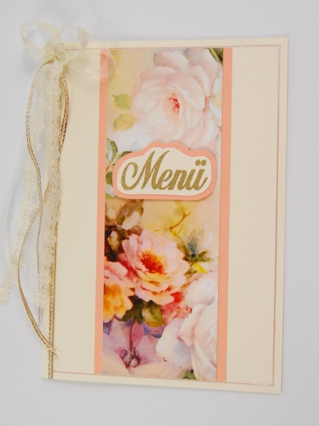 Menükarte "Apricot Romance"